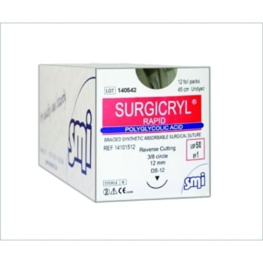 Picture of Surgicryl Rapid 4-0 19mm 75cm Undyed
