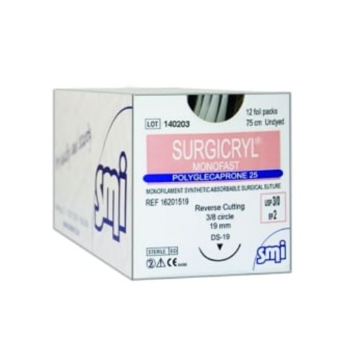 Picture of Surgicryl Monofast 6-0 12mm 50cm Suture