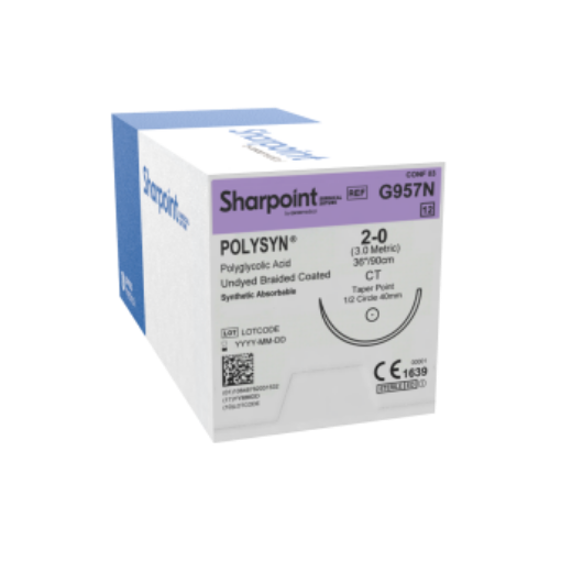 Picture of Sharpoint Polysyn 7-0 6.6mm Side Cutting Lancet 45cm Dsl7 Violet