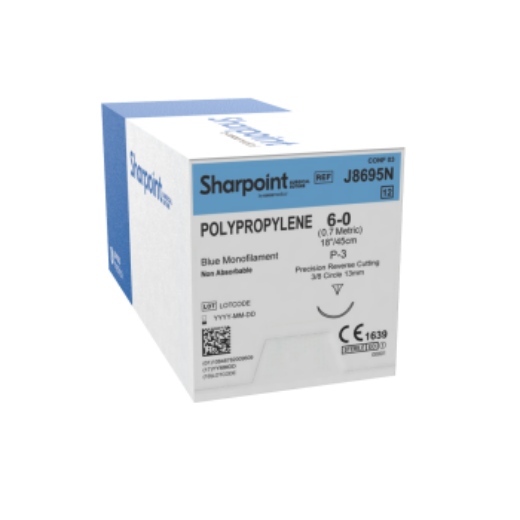 Picture of Sharpoint Polypropylene 2-0 26mm Reverse Cutting 45cm FS Blue