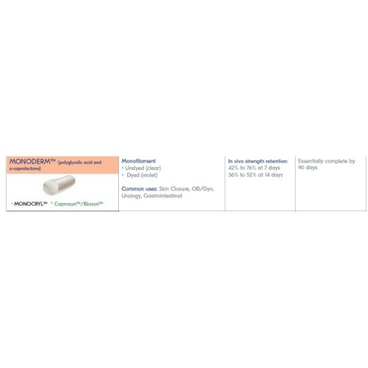 Picture of Sharpoint Monoderm Absorbable 4-0 19mm  Precision RC 45cm PS-2M  Undyed