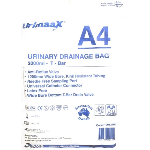 Picture of Urimaax A4 2L Drainage Bag ST