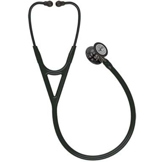 Picture of 3M Littmann 6204 Cardiology IV Stethoscope - High-Polish Smoke Chestpiece; Black Tube; Champagne Stem; Black Headset