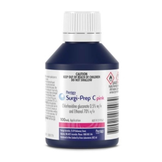 Picture of Surgi-Prep C+ PINK 100ml Chlorhexidine 2% And Ethanol 70%