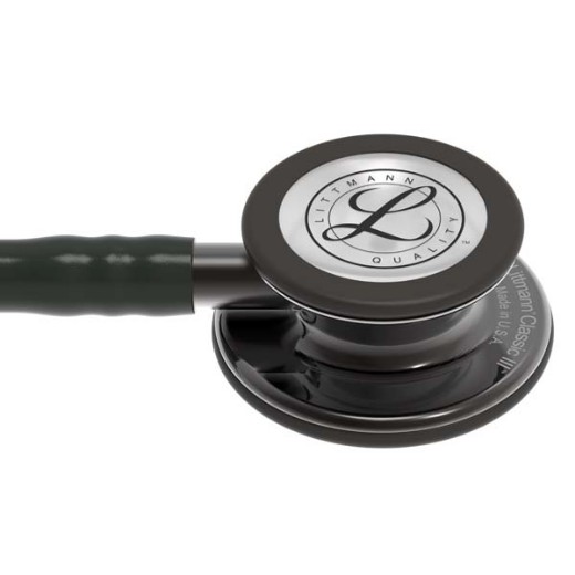 Picture of 3M Littmann 5811 Classic III Stethoscope - Special Edition Smoke Chestpiece; Black Tube; Smoke Stem And Headset
