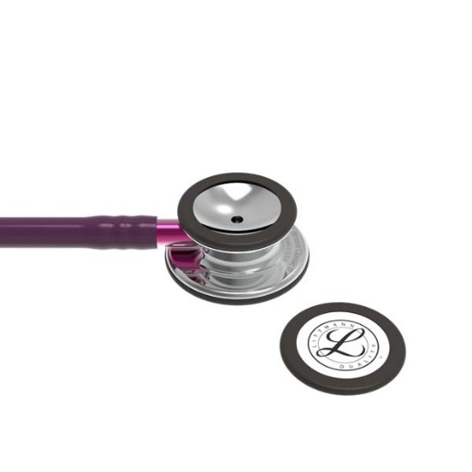 Picture of 3M Littmann 5960 Classic III Stethoscope - High-Polish Mirror Chestpiece; Plum Tube; Pink Stem; Smoke Headset