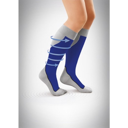 Picture of Jobst Sport Knee High Compression Extra Large Royal Blue 15-20 MMHG