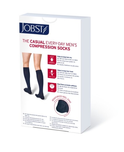 Picture of Jobst For Men Casual Knee High Extra Large Beige 15-20 MMHG