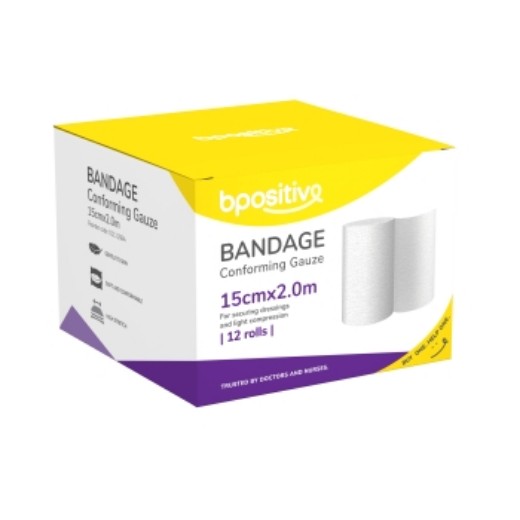 Picture of Bpositive  Bandage Conforming Gauze 15cm X 2m