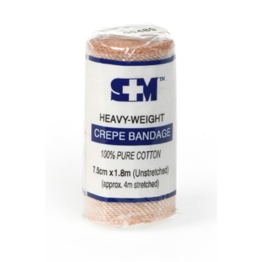 Picture of S+M Elastic Crepe Bandage Heavy 7.5cm X 1.8m