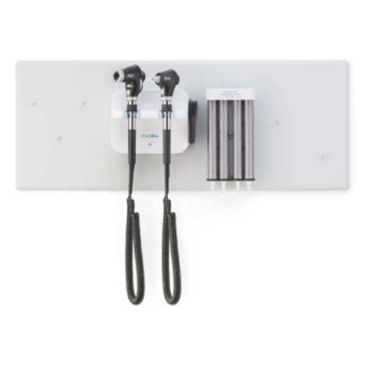 Picture of Welch Allyn 77716 Diagnostic Wall System - LED Coaxial Ophthalmoscope; MacroView Basic LED Otoscope And Ear Specula Dispenser