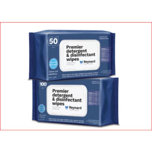 Picture of Premier Detergent And Disinfection Wipes Soft Pack 33 X 22cm