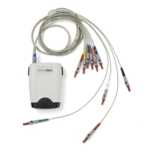 Picture of Welch Allyn 10 Lead Patient Resting Cable; AHA; 4 Mm Banana For Use With SE-PRO-600  Does Not Include Alligator Clips (P/N 58581-0000)