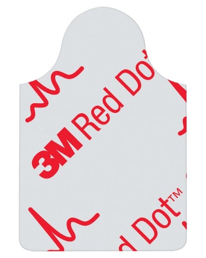 Picture of ECG Electrodes Red Dot Tab Style #2330