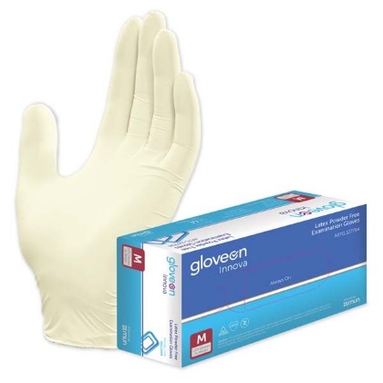 Picture of Innova Latex Powder Free Exam Glove Medium