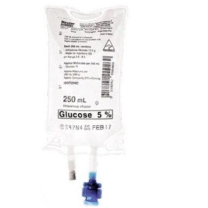 Picture of VIAFLEX 5% GLUCOSE IV SOLUTION 250ML