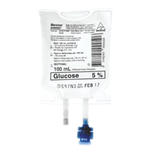 Picture of Viaflex 5% Glucose I.V. Solution 100ml