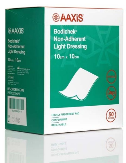 Picture of Bodichek Non-Adhesive Dressing 10 X 10cm Light