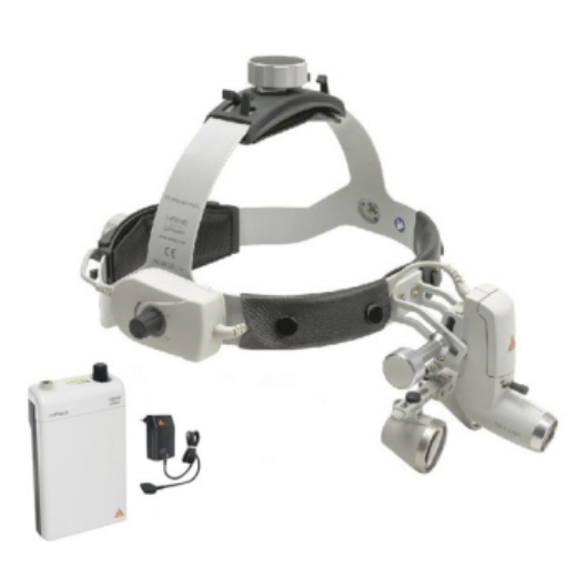 Picture of HEINE ML4 LED HeadLight Kit With Loupes - MPack + Plug-in Transformer 2.5x /420mm