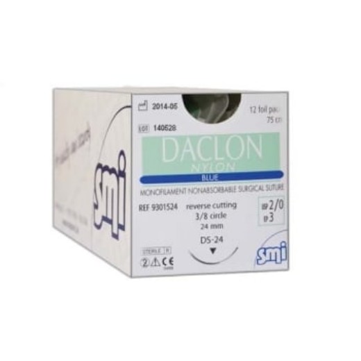 Picture of Daclon Nylon 3-0 24mm RC 45cm Blue