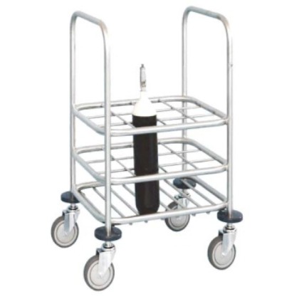 Picture of Cylinder "c" Sized 12 Bottle Storage Trolley