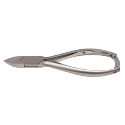 Picture of Nail Nipper Straight Jaw Box-Joint Double Spring Plain Handle With Lock Satin Finish14Cm