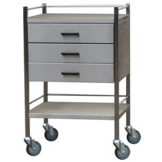 Picture of Trolley 3 Drawer Stainless Steel 60X50X97