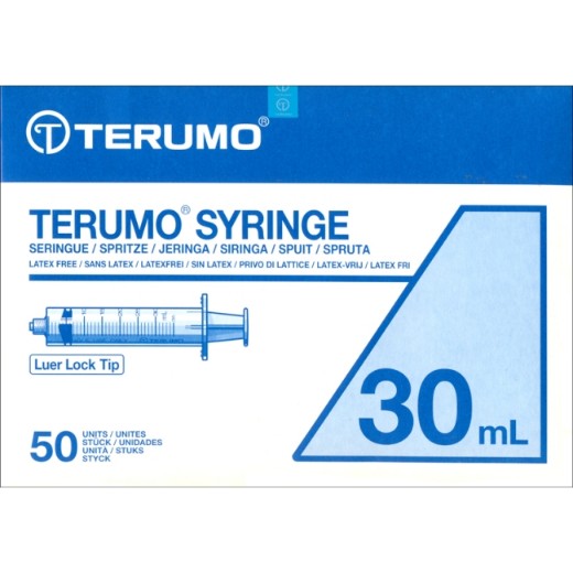 Picture of Terumo Hypodermic Syringes Without Needles 30mL Luer Lock