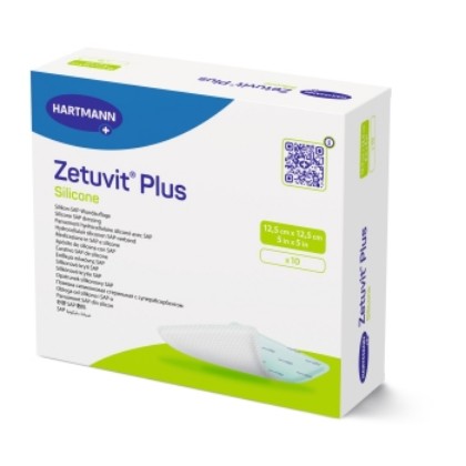 Picture of Zetuvit Plus Silicone 12.5 X 12.5cm