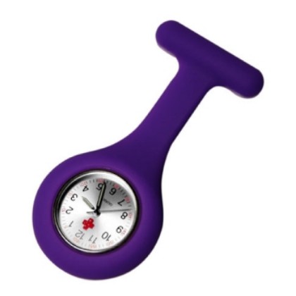 Picture of Nurses Watch Silicon Dark Purple