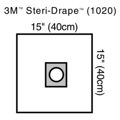 Picture of Drape Steri-Drape 40 X 40cm Opthalmic