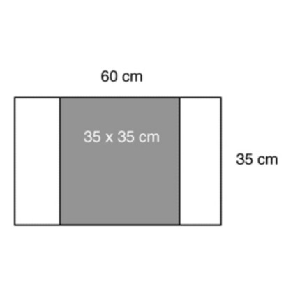 Picture of Drape-steri 35 X 35cm Incise