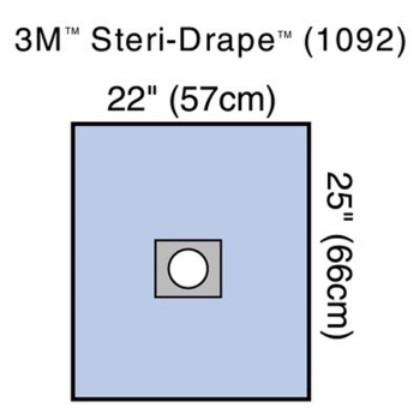 Picture of Drape Steri-Drape 57 X 66cm Small Adhesive Apert