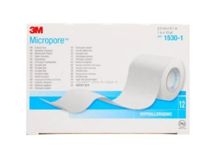 Picture of Micropore Surgical Tape 25mm X 9.1m White