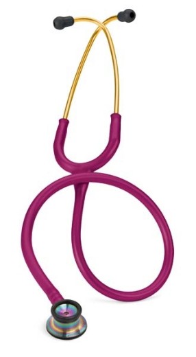 Picture of 3M Littmann Classic II Infant Stethoscope - Raspberry Tube; Rainbow Finish