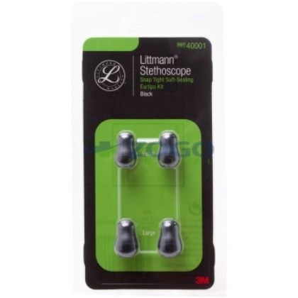 Picture of Ear Tips Soft Snap Small And Large Pairs Black