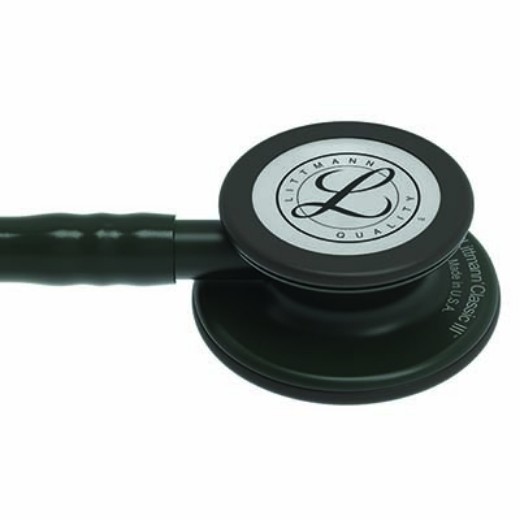 Picture of 3M Littmann 5803 Classic III Stethoscope - Special Edition Black Chestpiece Tube Stem And Headset