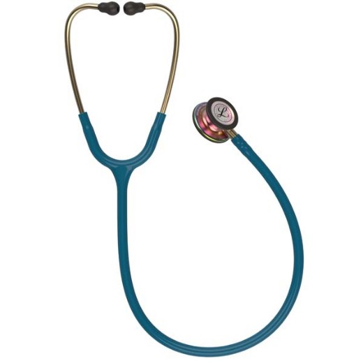 Picture of 3M Littmann 5807 Classic III Stethoscope - Special Edition Rainbow Chestpiece; Caribbean Tube; Brass Stem And Headset