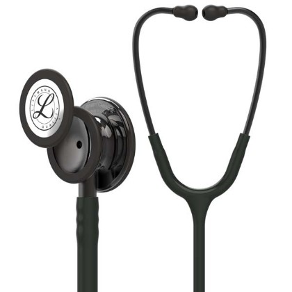 Picture of 3M Littmann 5811 Classic III Stethoscope - Special Edition Smoke Chestpiece; Black Tube; Smoke Stem And Headset