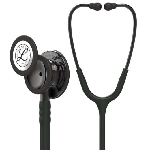 Picture of 3M Littmann 5811 Classic III Stethoscope - Special Edition Smoke Chestpiece; Black Tube; Smoke Stem And Headset