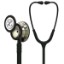 Picture of 3M Littmann 5861 Classic III Stethoscope - High-Polish Champagne Chestpiece; Black Tube; Smoke Stem And Headset