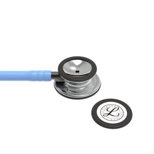 Picture of 3M Littmann 5959 Classic III Stethoscope - High-Polish Mirror Chestpiece; Ceil Blue Tube; Smoke Stem And Headset
