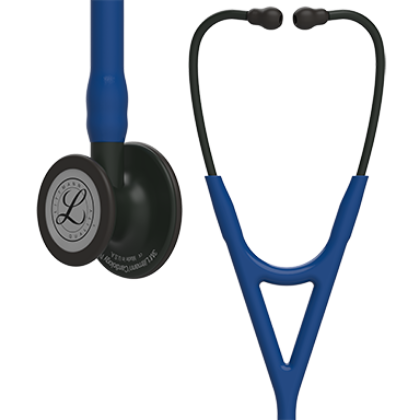Picture of 3M Littmann 6168 Cardiology IV Stethoscope - Special Edition Black Chestpiece; Navy Blue Tube; Black Stem And Headset