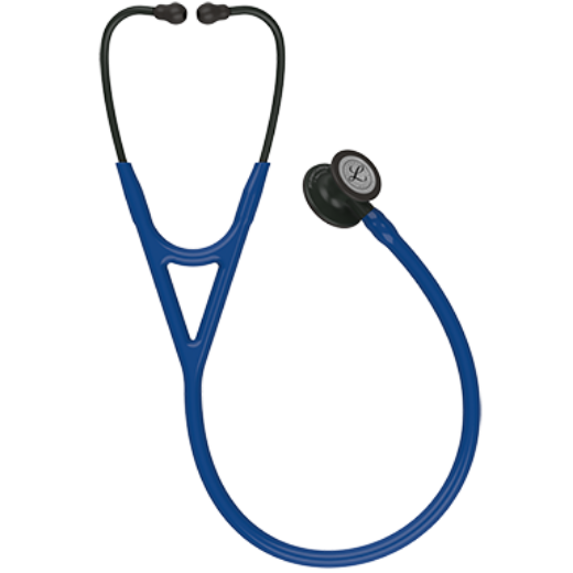 Picture of 3M Littmann 6168 Cardiology IV Stethoscope - Special Edition Black Chestpiece; Navy Blue Tube; Black Stem And Headset