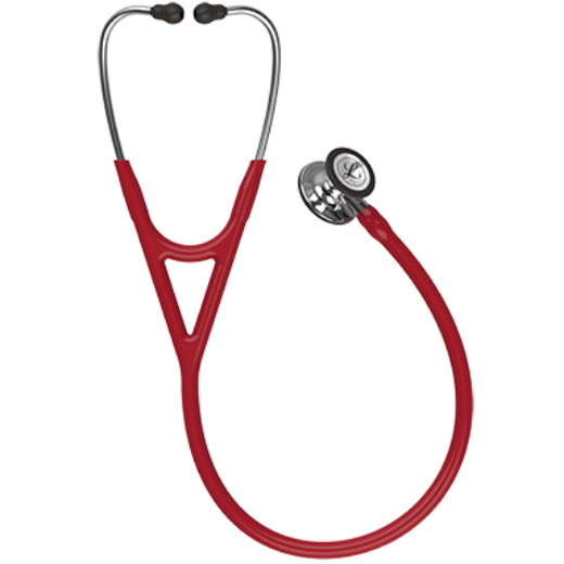 Picture of 3M Littmann 6170 Cardiology IV Stethoscope - High-Polish Mirror Chestpiece; Burgundy Tube; Mirror Stem; Stainless Headset
