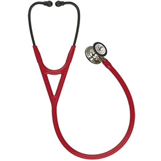 Picture of 3M Littmann 6176 Cardiology IV Stethoscope - High-Polish Champagne Chestpiece; Burgundy Tube; Champagne Stem; Smoke Headset