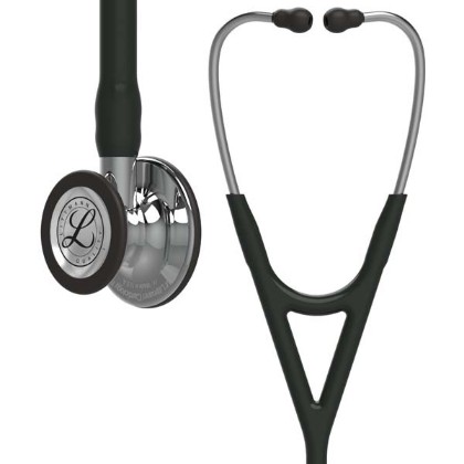 Picture of 3M Littmann 6177 Cardiology IV Stethoscope - High-Polish Mirror Chestpiece; Black Tube; Mirror Stem; Mirror Headset
