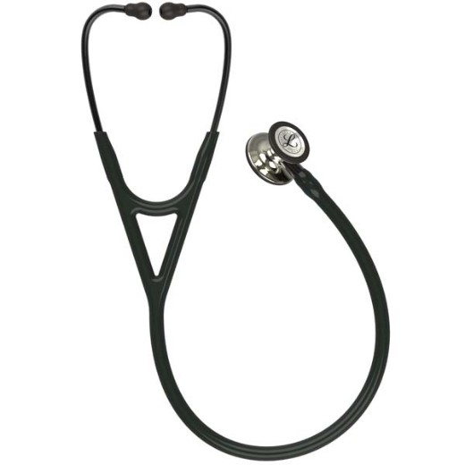 Picture of 3M Littmann 6179 Cardiology IV Stethoscope - High-Polish Champagne Chestpiece; Black Tube; Smoke Stem And Headset