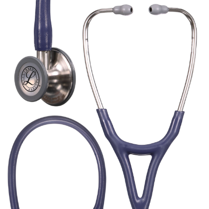 Picture of 3M Littmann 6187 Cardiology IV Stethoscope; Satin-finish With Midnight Blue Tubing And Stainless Steel Chestpiece