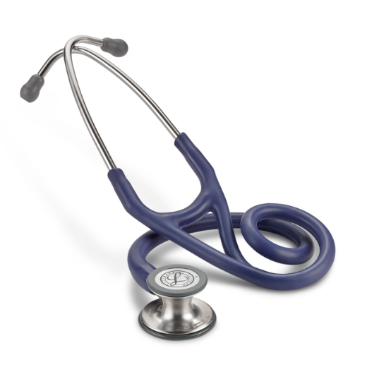 Picture of 3M Littmann 6187 Cardiology IV Stethoscope; Satin-finish With Midnight Blue Tubing And Stainless Steel Chestpiece